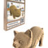 QBRIX Картонный 3D конструктор "Котик-охотник"