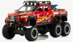 Машинка Die-cast "Mercedes-Benz X-class 6x6 Off-Road с мотоциклом" (Арт. B3207) 1