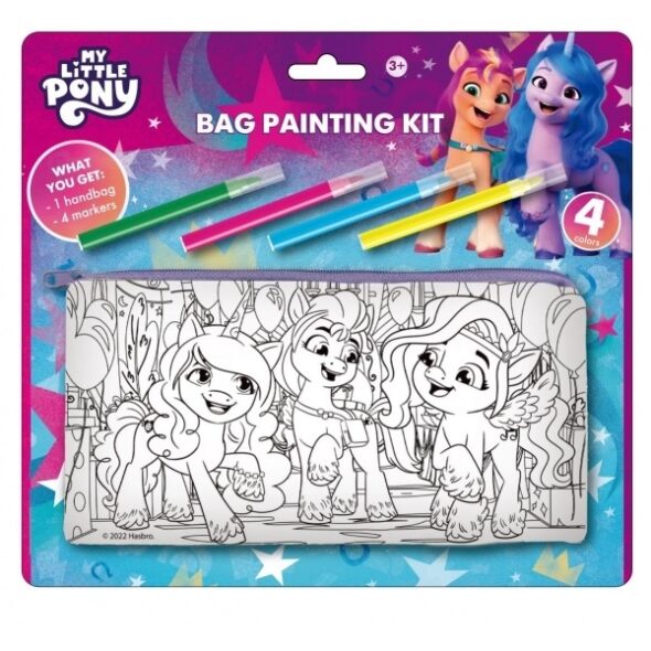 Набор для творчества - сумка для росписи «Милый пони» ТМ «Мульти Арт» (Арт. BAGP-114393) 1
