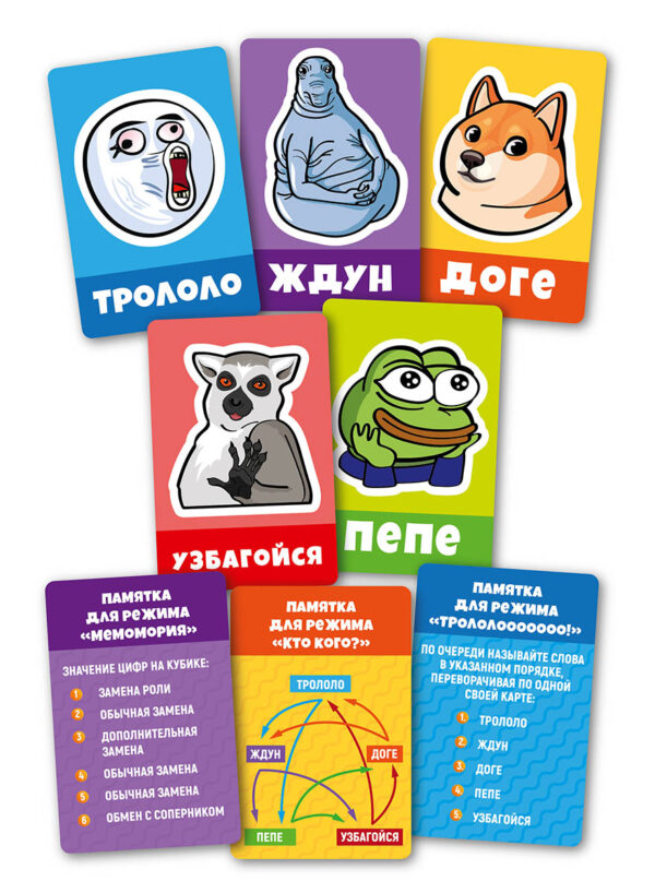 Игра настольная "Мемы, общий сбор!" Актив time (Арт.04930) 2