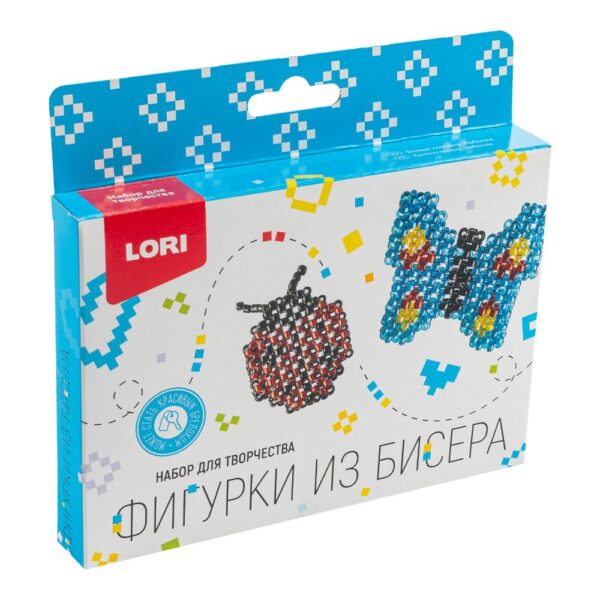 Фигурки из бисера "Божья коровка, бабочка" (Арт. Бис-099)