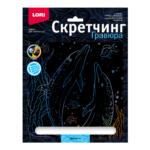 Скретчинг 18*24см Морские обитатели "Дельфины" (Арт. Гр-846) 1