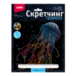 Скретчинг 18*24см Морские обитатели "Светящаяся медуза" (Арт. Гр-847) 1