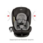 Удерживающее устройство для детей Siger Престиж ISOFIX, гр.0+/ I/II/III, графит люкс 4