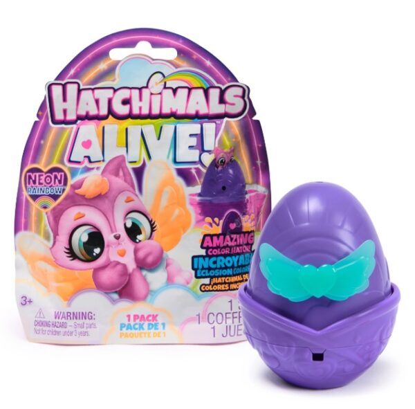 Хэтчималс. Фигурка сюрприз мини в яйце, неоновая коллекция. Hatchimals 1