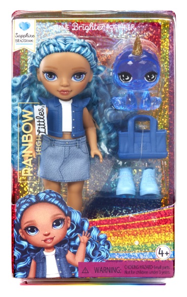 Рейнбоу Хай Кукла Littles Сапфир 15 см голубая с аксессуарами RAINBOW HIGH