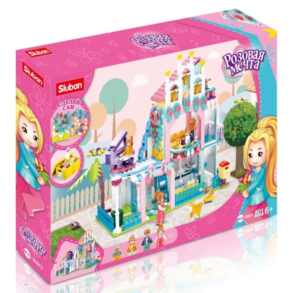 Конструктор Sluban «Вилла мечты» серия «Розовая мечта» (Арт. M38-B0973) 1