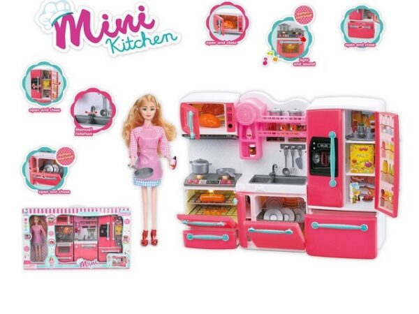 Набор кукла с мебелью "Mini Kitchen" (Арт. 66098)