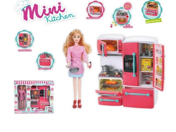 Набор кукла с мебелью "Mini Kitchen" (Арт. 66099-2)