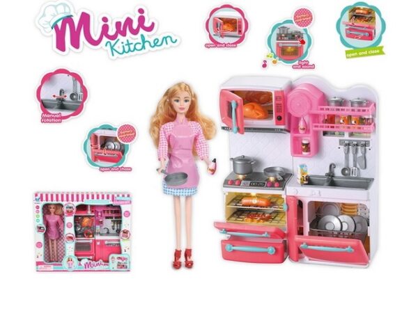 Набор кукла с мебелью "Mini Kitchen" (Арт. 66099)