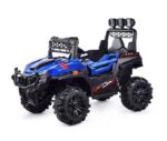 Электромобиль "Багги турбо" с р/у управлением, четырехколесный, двухместный, двойной привод (синий) 2