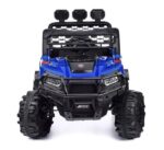 Электромобиль "Багги турбо" с р/у управлением, четырехколесный, двухместный, двойной привод (синий) 3