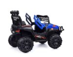 Электромобиль "Багги турбо" с р/у управлением, четырехколесный, двухместный, двойной привод (синий) 4