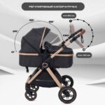 Коляска детская RANT basic "ROLLER GOLD" 2 в 1, цвет Black (2024) (Арт. RA161) 5