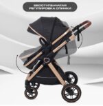 Коляска детская RANT basic "ROLLER GOLD" 2 в 1, цвет Black (2024) (Арт. RA161) 6