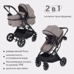 Коляска детская RANT basic "PULSAR" 2 в 1, цвет Beige (Арт. RA160) 1