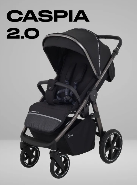 Коляска детская RANT "CASPIA 2.0", цвет Black (2025) (Арт. RA100)