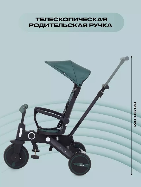 Детский трехколесный велосипед RANT "BIRDIE", цвет Olive (Арт. RB202) 2