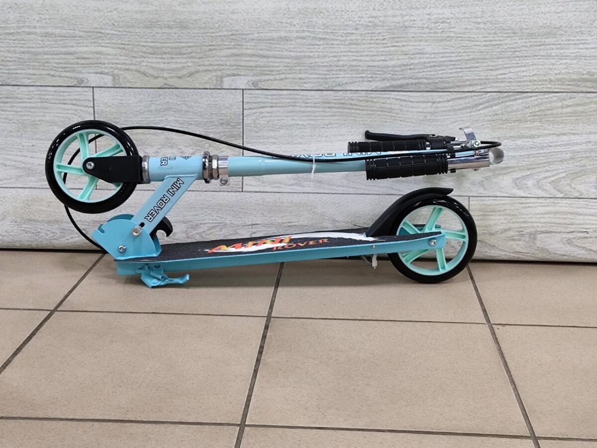 Самокат двухколесный "Mini Rover", цвет голубой (Арт. 655) 3