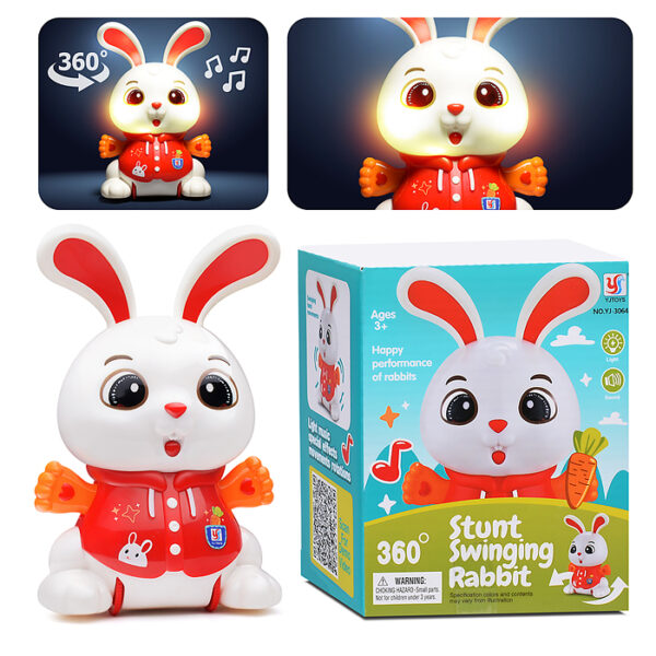 Интерактивная игрушка "Заяц" на батарейках, в коробке YJ-3064