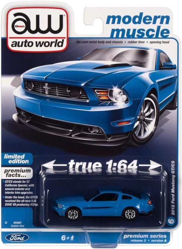Игрушечная машинка "Ford Mustang", цвет синий (Арт. AW64372-R3VA-N6) 1