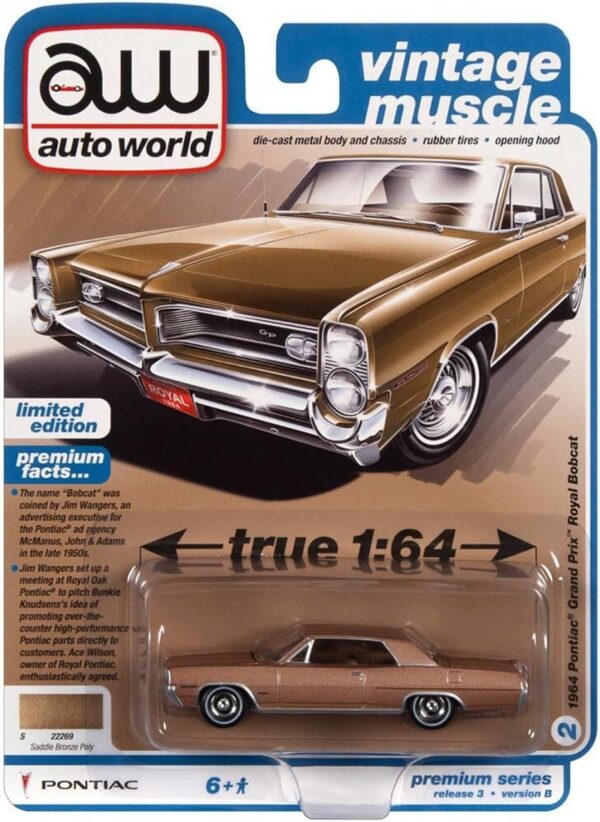 Игрушечная машинка Pontiac Grand Prix Royal Bobcat - Saddle Bronze Poly (Арт. AW64372-R3VB-N2) 1