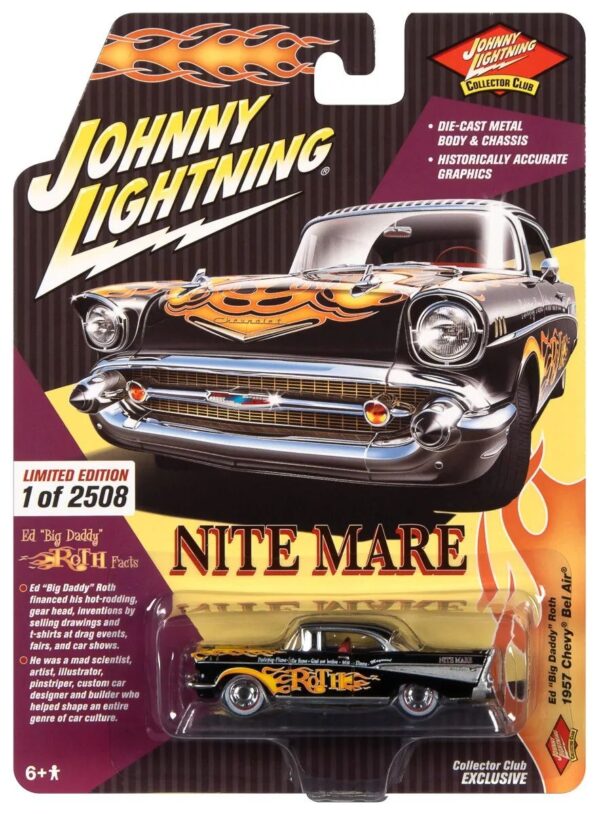 Игрушечная машинка Johnny Lightning модель 1957 "Chevy Bel Air" (Арт. JLCC008) 1