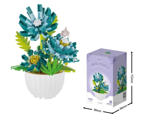 3D Конструктор "Цветочки в горшке" (Арт. 2390) 1