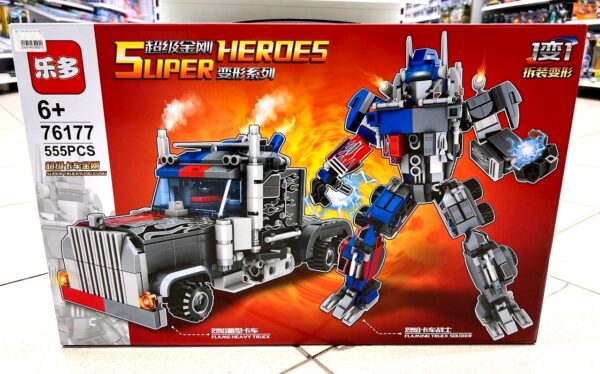 Конструктор пласт.555 дет. SUPER HEROES 1