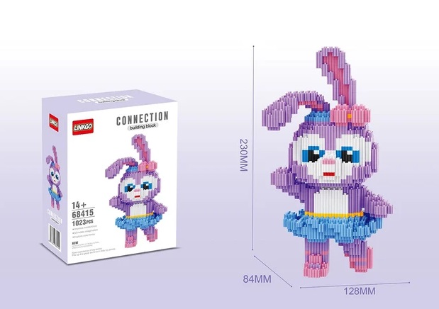 3D Конструктор "Зайка в юбке" (Арт. 68415) 1 3D Конструктор "Зайка в юбке" (Арт. 68415) 1