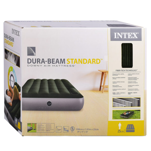 Матрас надувной Intex Dura-Beam Twin с встроенным ножным насосом (Арт. 64761) 2