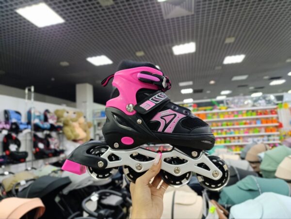 Ролики детские размер М, цвет розовый 2