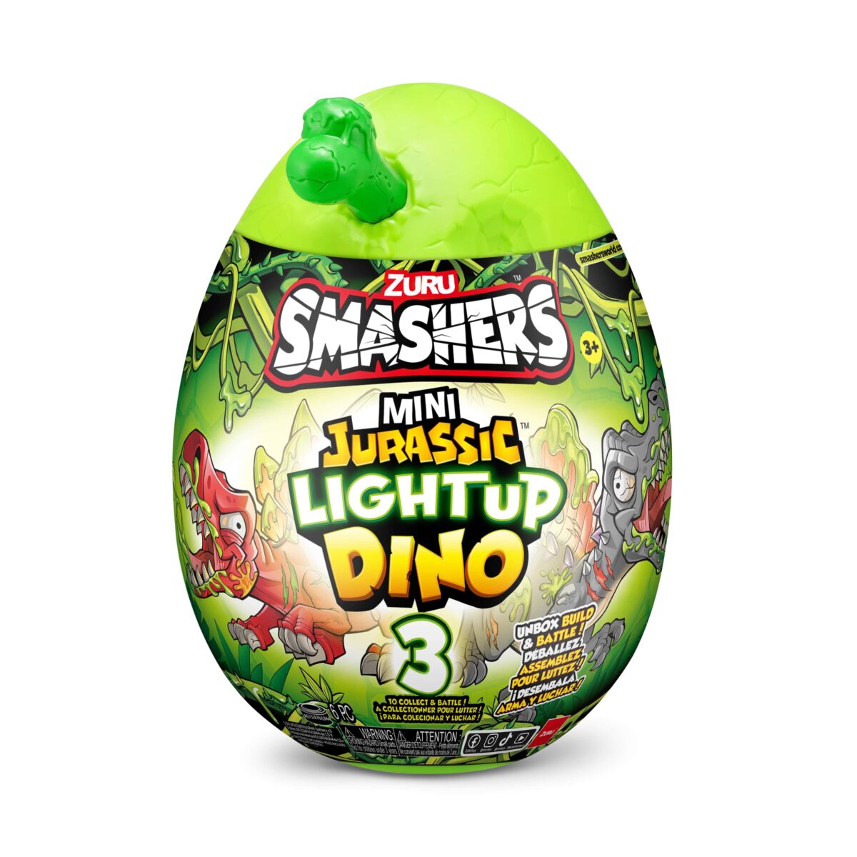 Смэшерс Игр. наб. Мини Дино Яйцо Jurassic Light 1
