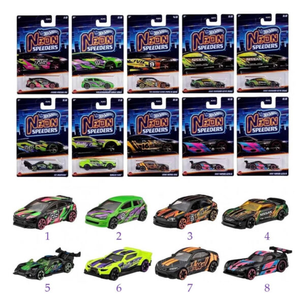 Игрушечная машинка Hot Wheels Коллекция NEON Speeders, масштаб 1:64 серия Themed Assorted 1