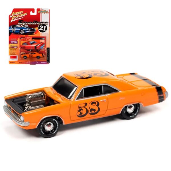 Машинка Johnny Lightning - Die-сast модель 1970 Dodge Dart Swinger, масштаб 1:64, серия Street Freaks 1