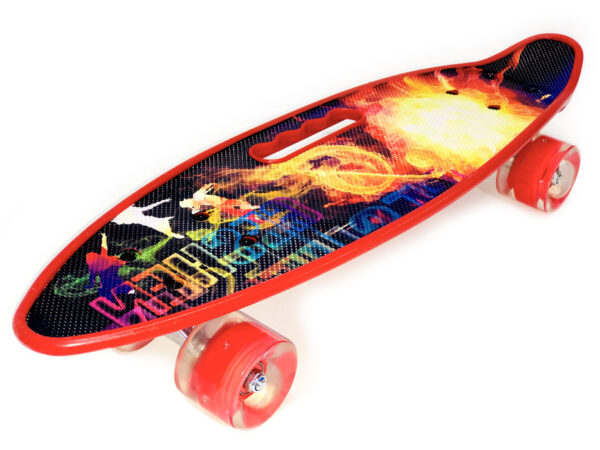 Скейт детский, принт Огонь, арт.S00524 1