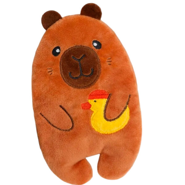 Игрушка "Мякиши" с вишневыми косточками (Капибара с уточкой)