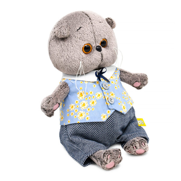 BB-151 Басик BABY в жилете в цветочек и брючках 2