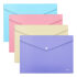 Папка-конверт на кнопке А4 ErichKrause Diagonal Pastel, непрозрачная, микс
