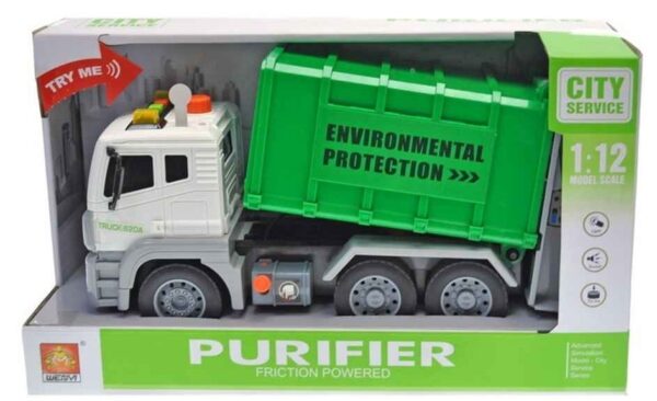Грузовик инерционный "Purifier WY820A" (свет, звук) в коробке. 1