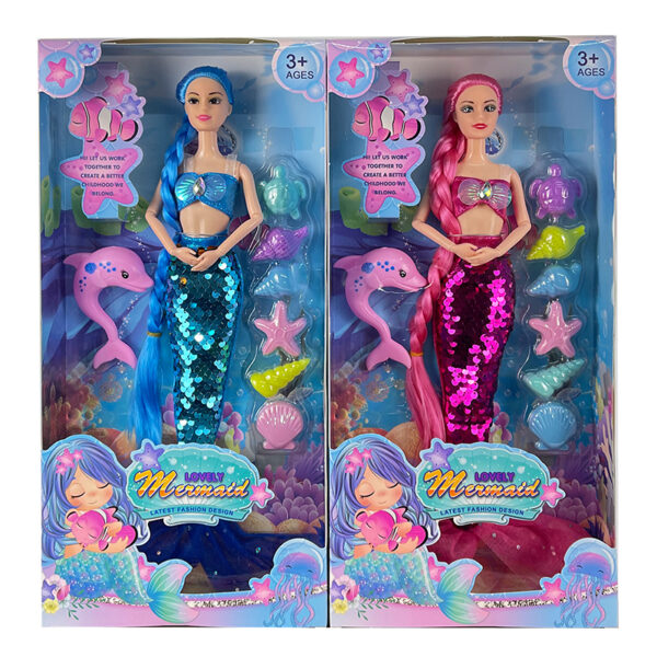 Кукла "Русалка" с акссесуарами в коробке 1