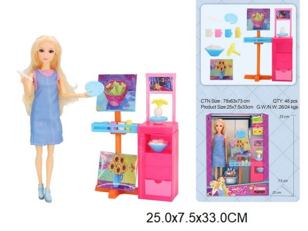 Кукла с акссуарами в коробке, 91031-E 1