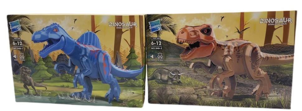 Конструктор "DINOSAUR 048-1/2" (звук) в коробке в ассортименте. 1 Конструктор "DINOSAUR 048-1/2" (звук) в коробке в ассортименте. 1