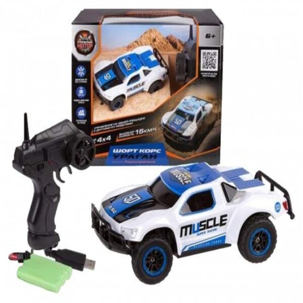 Шорт корс р/у Ураган, аккум., 4WD, 15 км/ч, син.-б 1