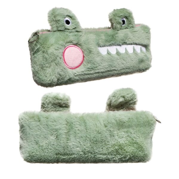 Пенал школьный на молнии Динозаврик, цвет зеленый   10186001 1