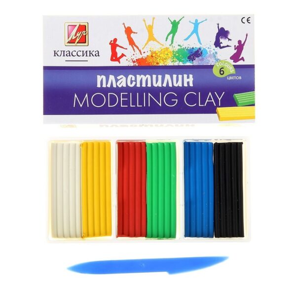 Пластилин 6цв 120г Луч "Классика цвета" 1026966 1