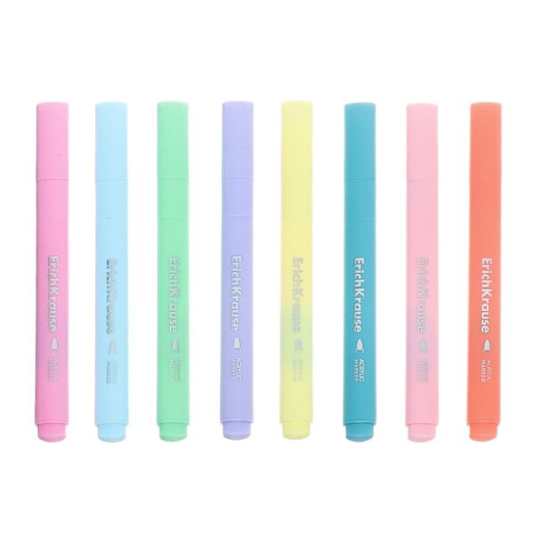 Набор маркеров акриловых ErichKrause 8цв Art Spirit Pastel пулевид.нак  микс 10554987 1