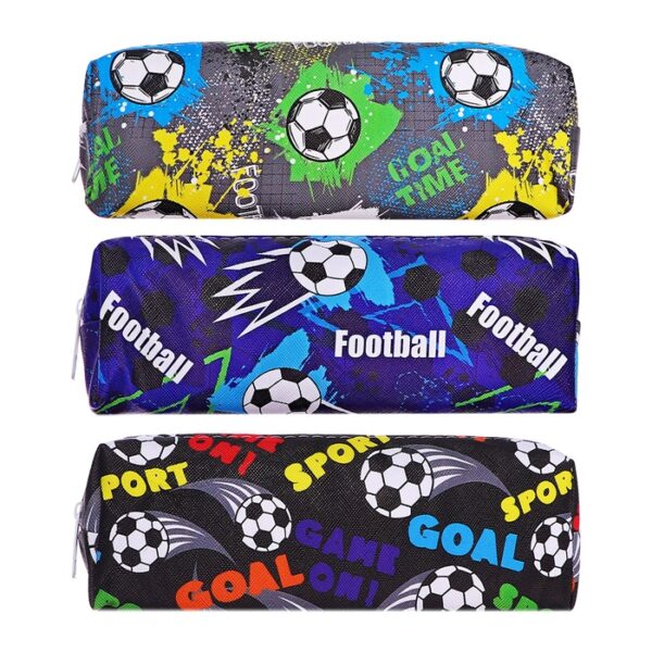 Пенал школьный на молнии Футбол МИКС 4009106 1