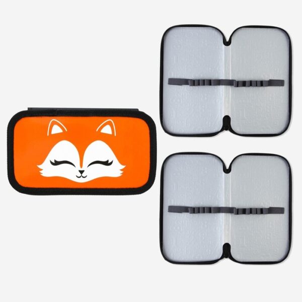 Пенал 2 секции 190*105 лам.кар ПО-090 ArtFox STUDY дев "Лисичка" 9395912 1