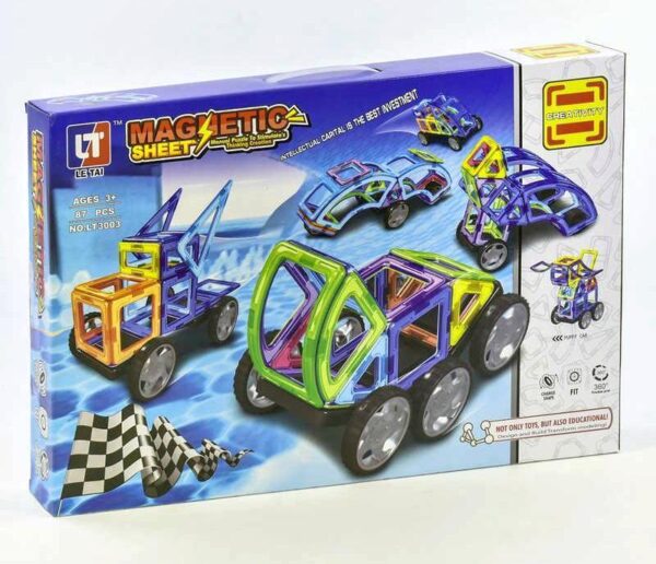 Магнитный конструктор "LT3003" (87 деталей) в коробке. 1